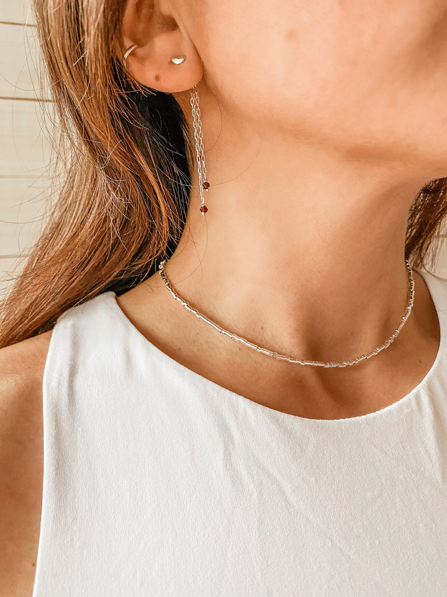 choker MOSTACILLAS DE PLATA