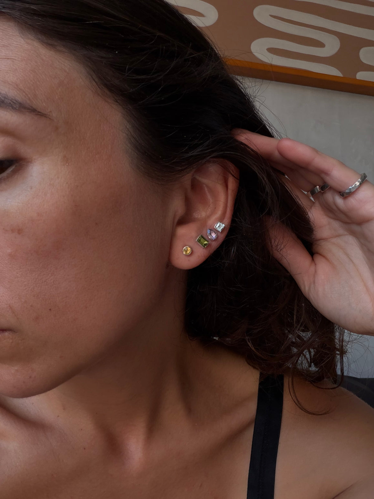 stick-on earrings