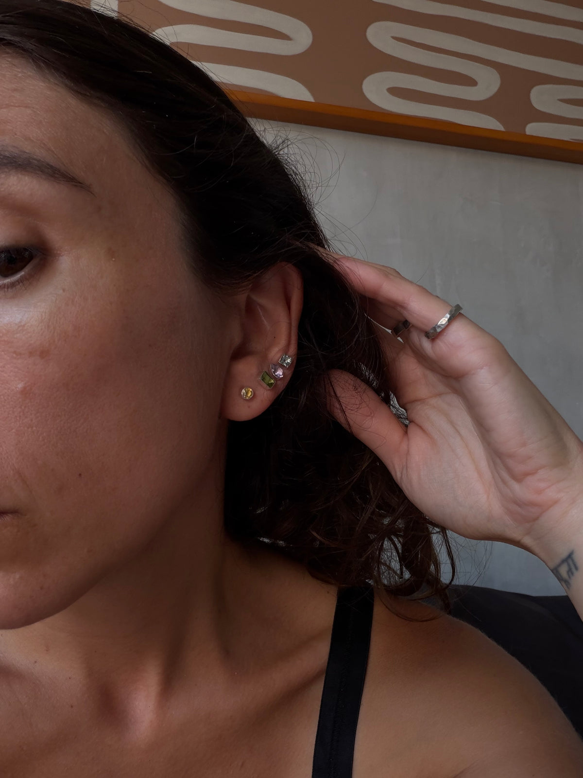 stick-on earrings