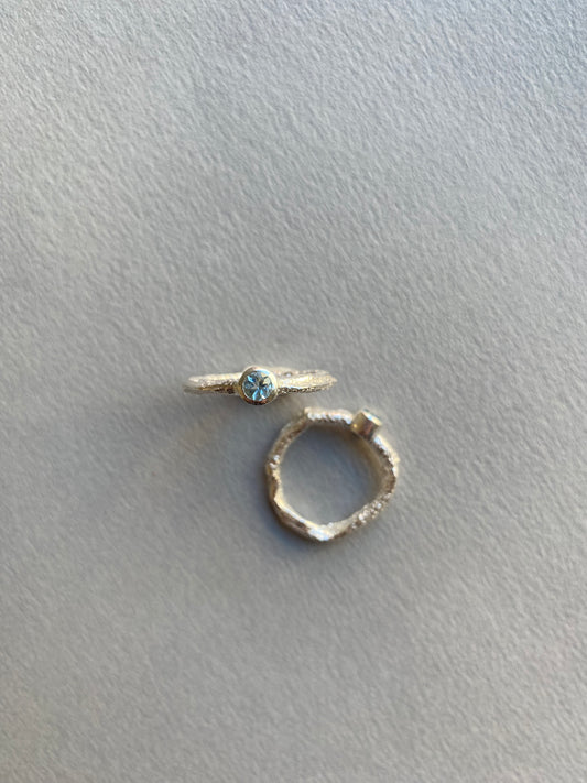 anillo ARCILLA AGUAMARINA